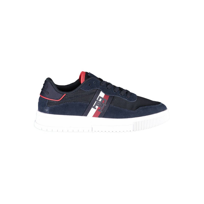 Blue Polyester Sneaker