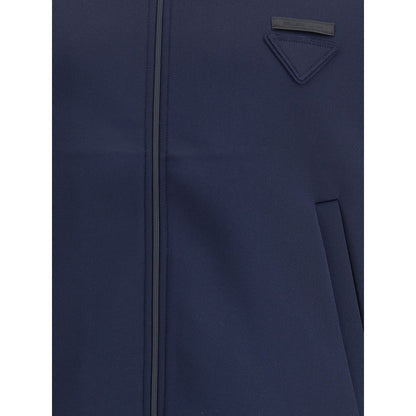 Blue Polyester Sweatshirt