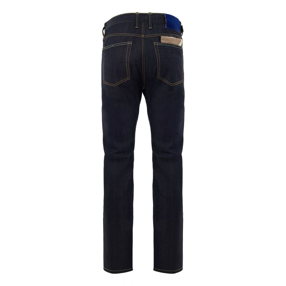 Blue Polyester Tapered Jeans-Jacob Cohen-LabelTerrace.com