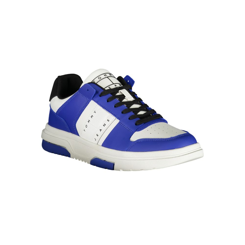 Blue Polyethylene Men Sneaker-Tommy Hilfiger-LabelTerrace.com