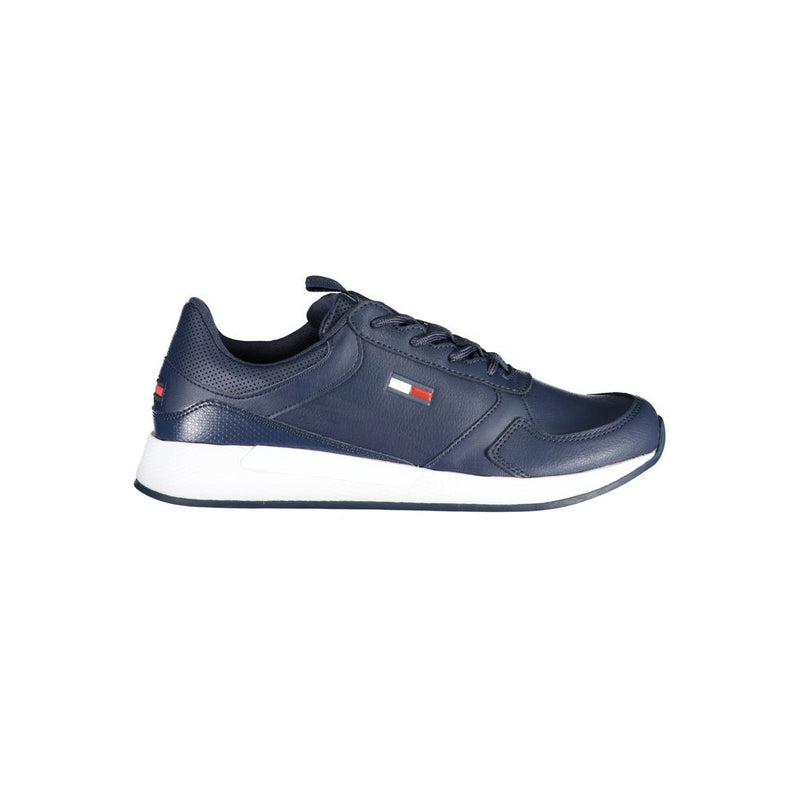 Blue Polyethylene Men Sneaker-Tommy Hilfiger-LabelTerrace.com