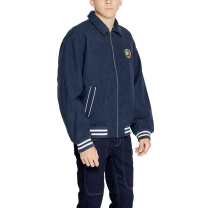 Blue Recycled Polyester Jackets & Coat