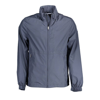 Blue Recycled Polyester Men Jacket-Gant-LabelTerrace.com