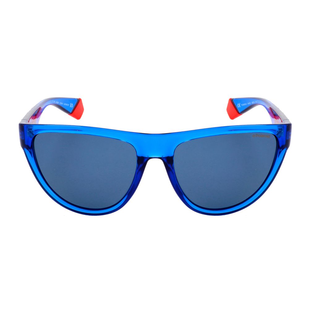 Blue Resin Sunglasses-Polaroid-LabelTerrace.com