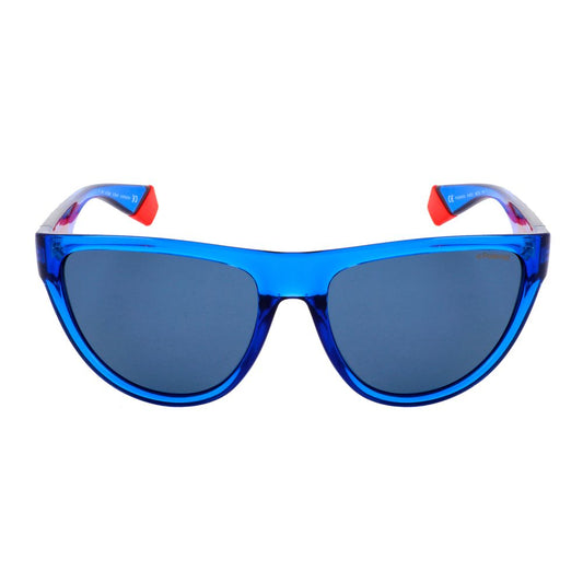 Blue Resin Sunglasses-Polaroid-LabelTerrace.com
