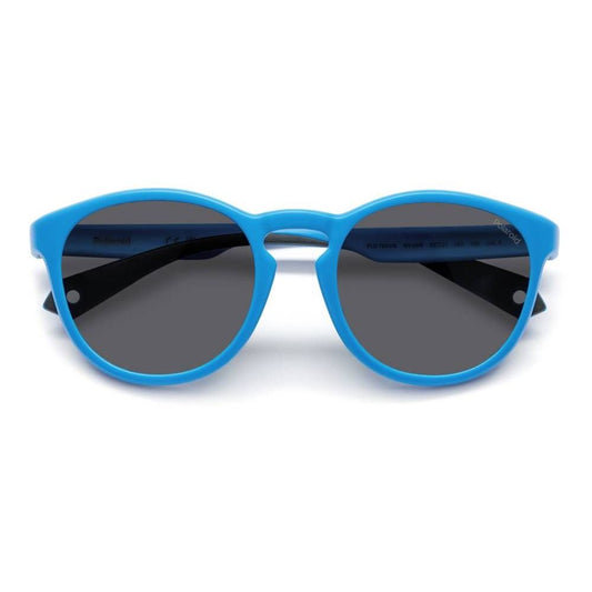 Blue Resin Sunglasses-Polaroid-LabelTerrace.com