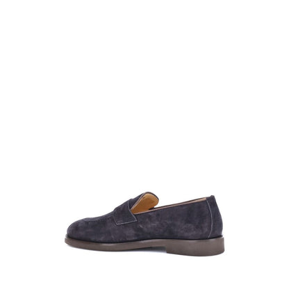 Blue Rubber Slip-On Loafers