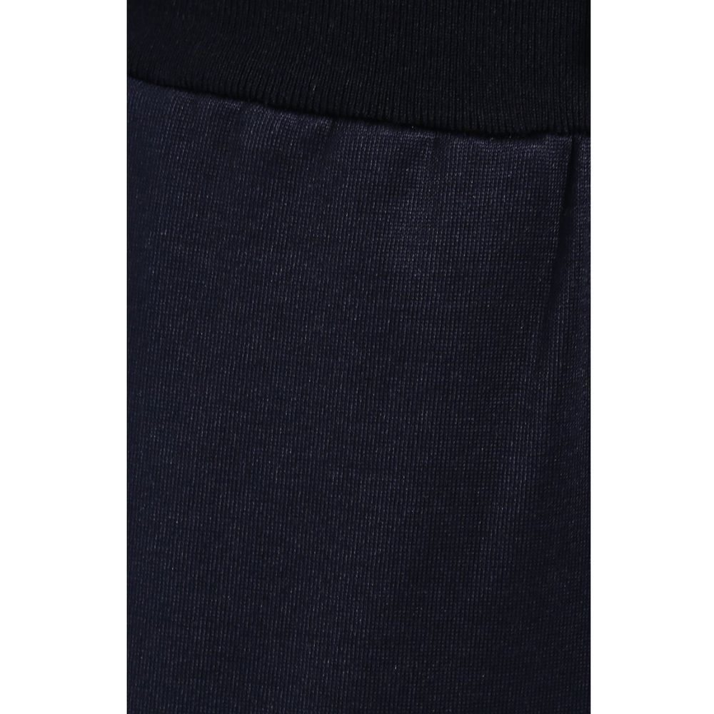 Blue Silk Men Trousers-Dolce & Gabbana-LabelTerrace.com