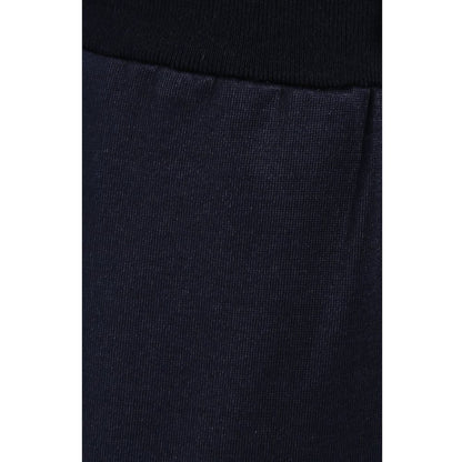 Blue Silk Men Trousers-Dolce & Gabbana-LabelTerrace.com