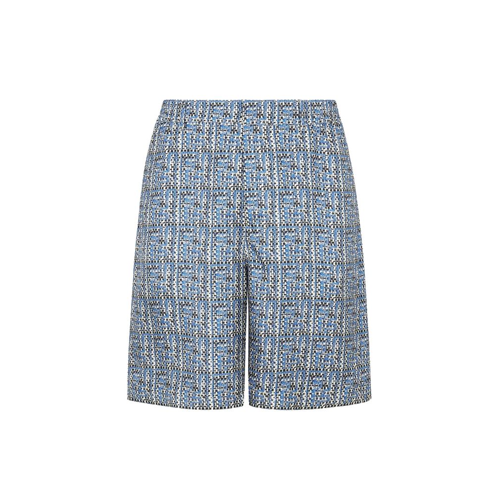 Printed Silk Shorts-Fendi-LabelTerrace.com
