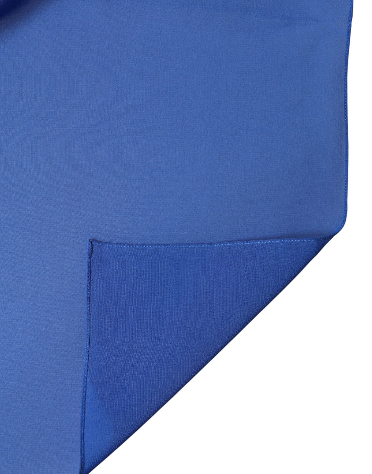 Blue Silk Stole Neck Wrap Shawl Men Scarf