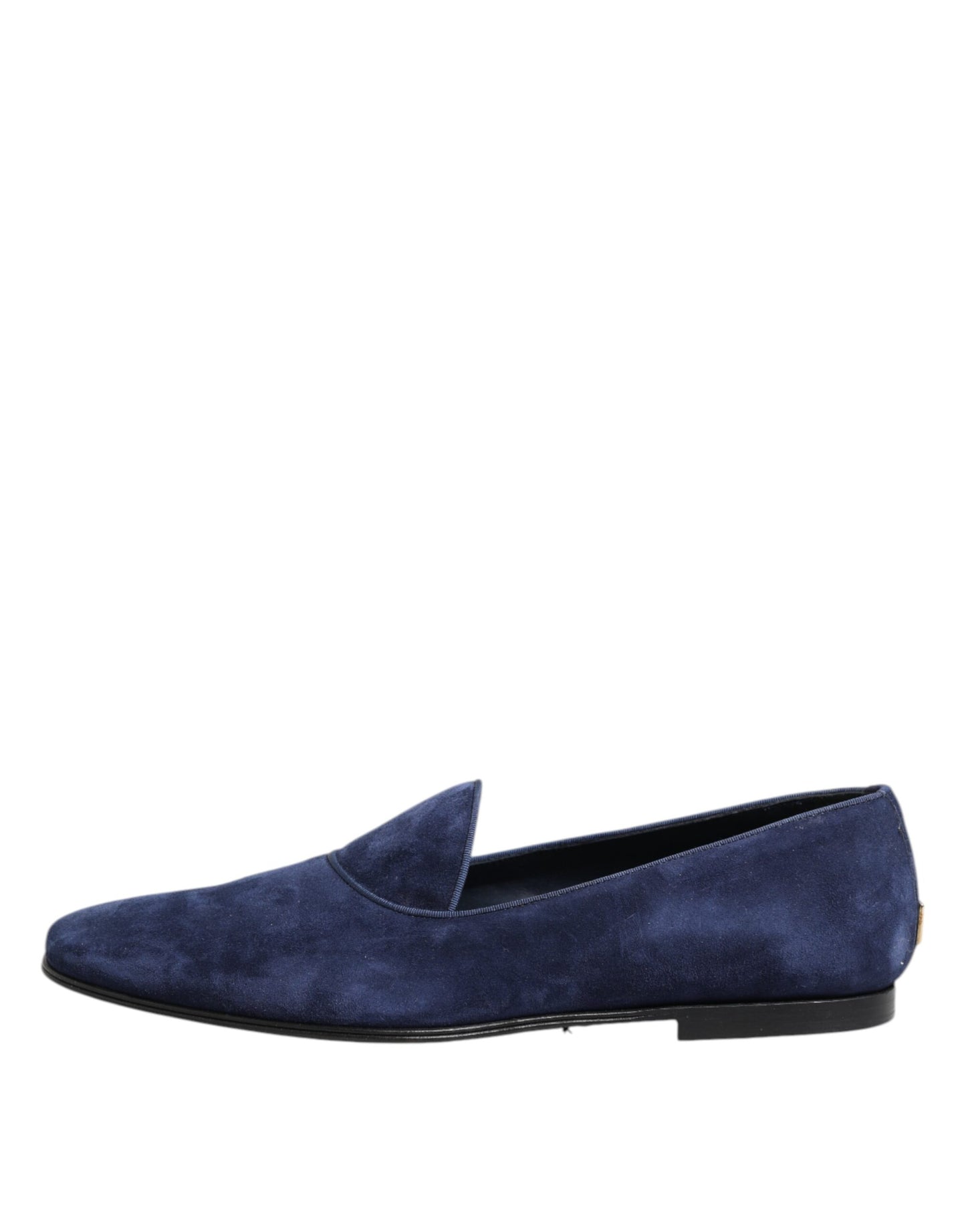 Blue Velvet DG Logo Loafers Formal Shoes-Dolce & Gabbana-LabelTerrace.com