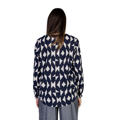 Blue Viscose Blouse