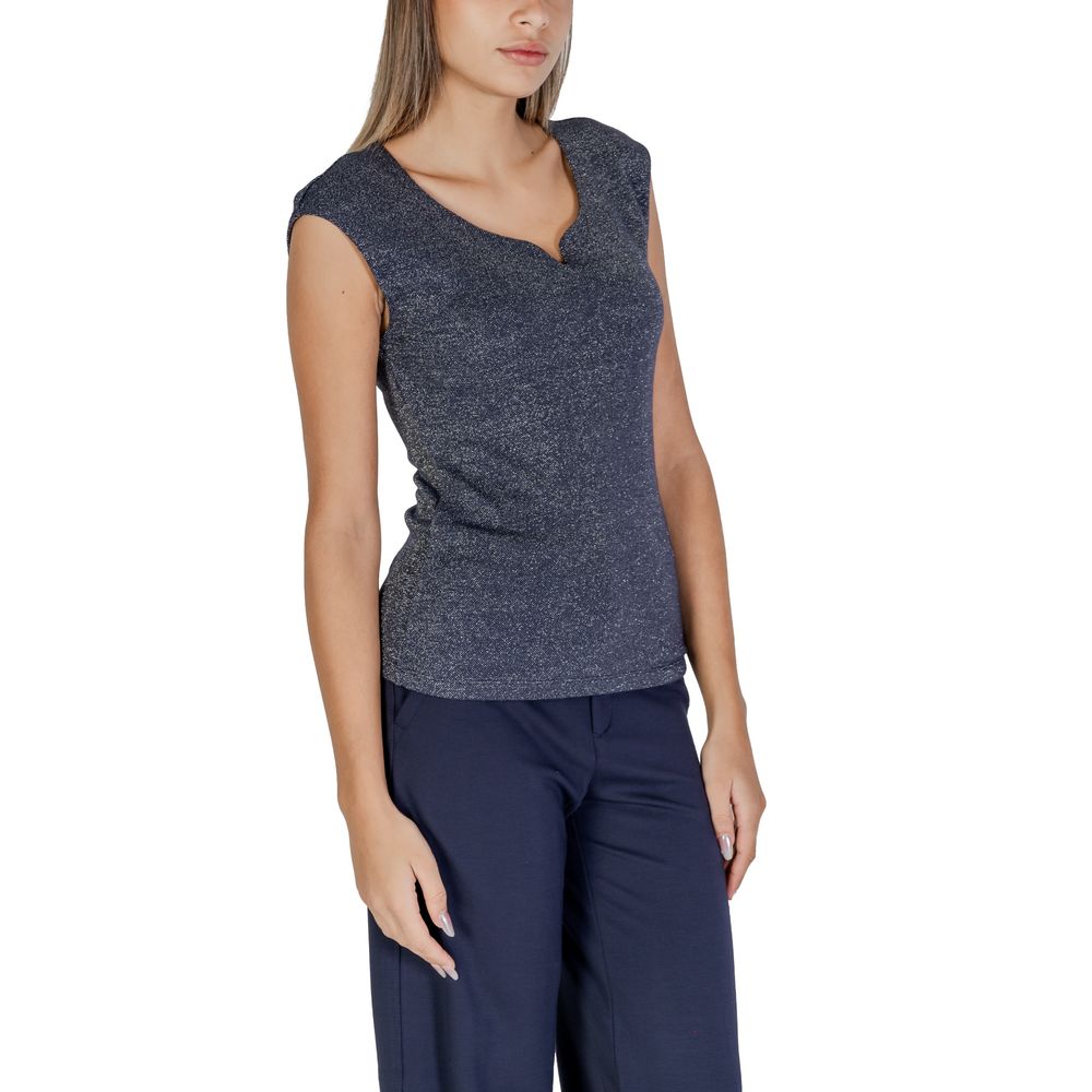 Blue Viscose Tank Tops