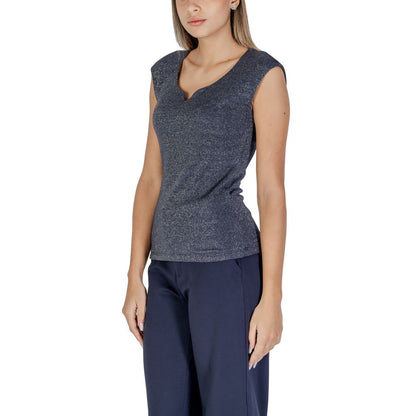 Blue Viscose Tank Tops