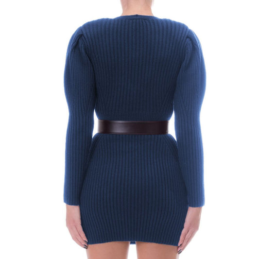 Blue Wool Dress