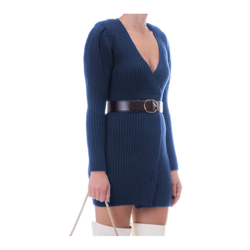 Blue Wool Dress