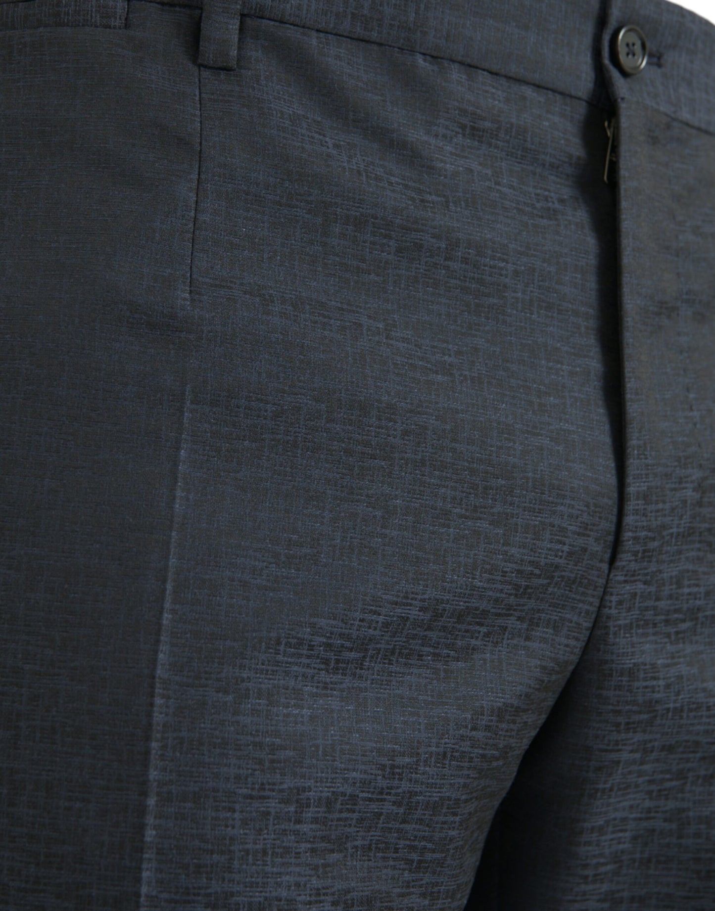 Blue Wool Men Skinny Dress Pants-Dolce & Gabbana-LabelTerrace.com