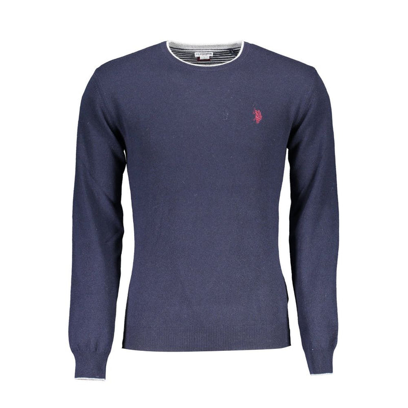 Blue Wool Men Sweater-U.S. POLO ASSN.-LabelTerrace.com