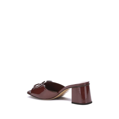 Bordeaux Calf Leather Bos Taurus Sandals
