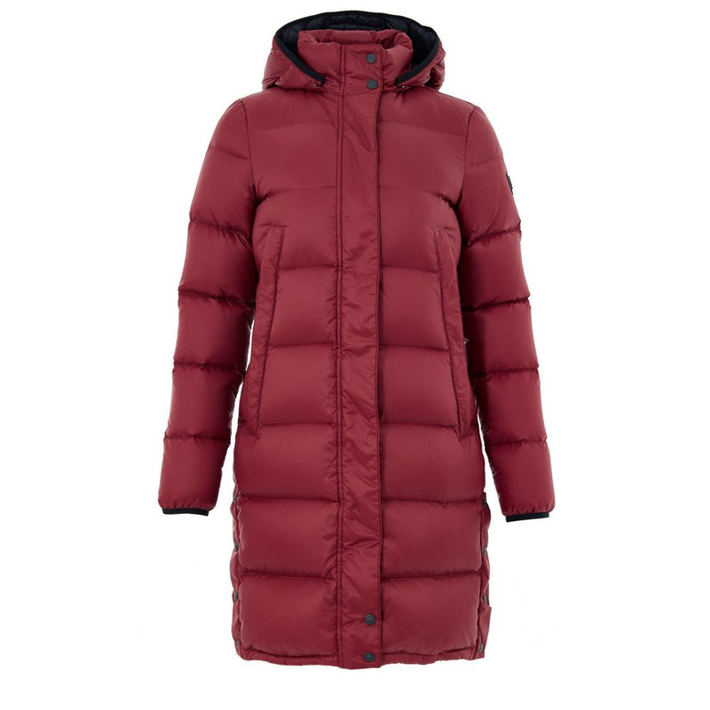 Bordeaux Cotton Full-Length Jacket
