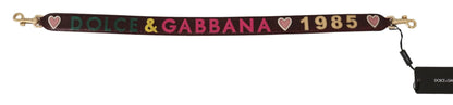Bordeaux Exotic Skin Leather Belt Shoulder Strap-Dolce & Gabbana-LabelTerrace.com