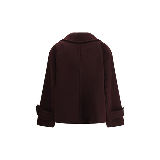 Bordeaux Fleece Wool Coat
