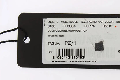 Bordeaux Hamster Fur Crochet Hood Scarf Hat-Dolce & Gabbana-LabelTerrace.com