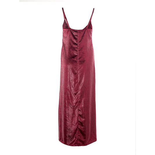 Bordeaux Polyester Cocktail Dress