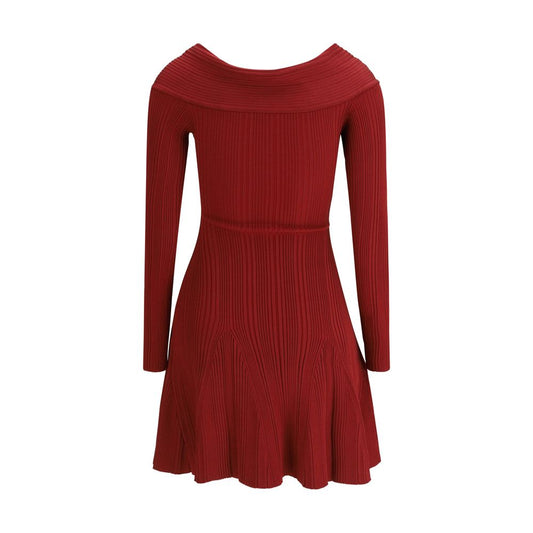 Bordeaux Viscose Casual Dress