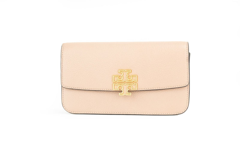 Britten Small Meadowsweet Leather Chain Wallet Crossbody Bag-Tory Burch-LabelTerrace.com