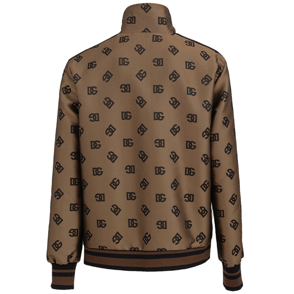 Bronze Polyester Jackets & Coat-Dolce & Gabbana-LabelTerrace.com