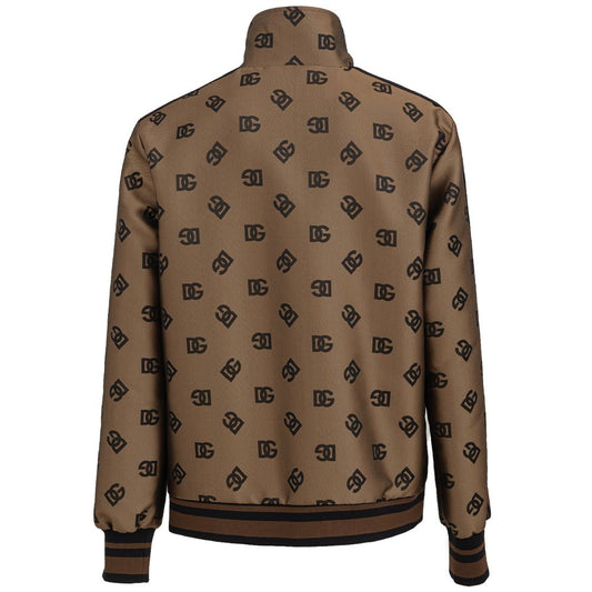 Bronze Polyester Jackets & Coat-Dolce & Gabbana-LabelTerrace.com