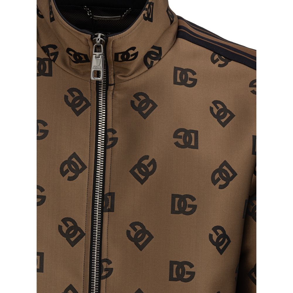Bronze Polyester Jackets & Coat-Dolce & Gabbana-LabelTerrace.com