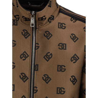 Bronze Polyester Jackets & Coat-Dolce & Gabbana-LabelTerrace.com