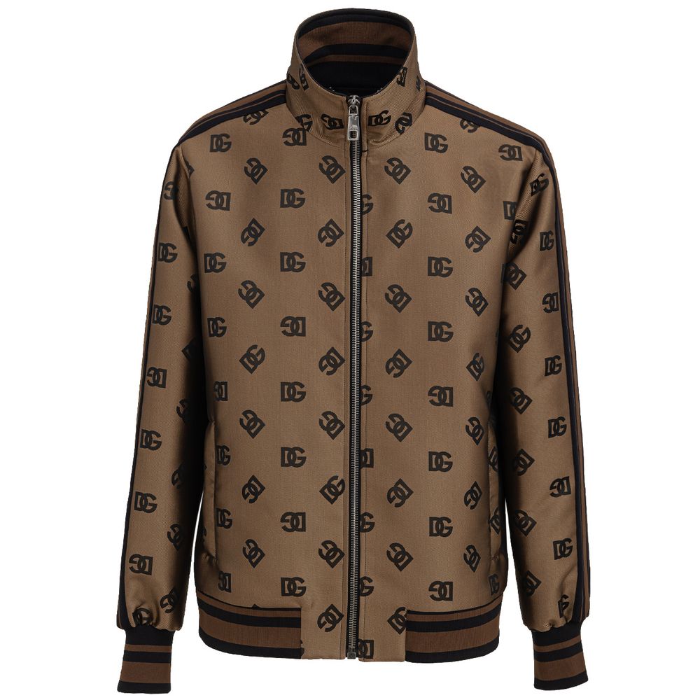 Bronze Polyester Jackets & Coat-Dolce & Gabbana-LabelTerrace.com