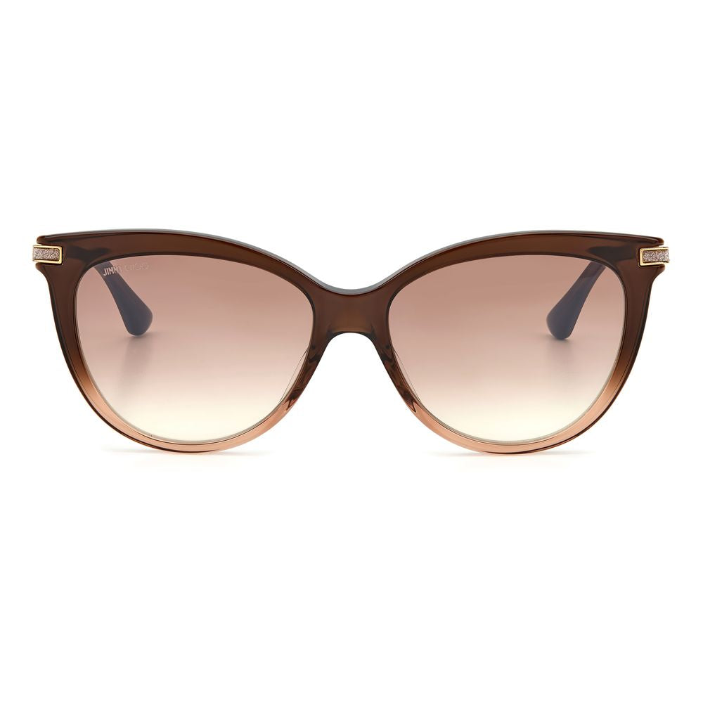 Brown Acetate Sunglasses-Jimmy Choo-LabelTerrace.com