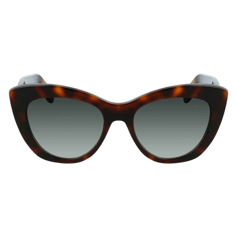 Brown Acetate Sunglasses-Salvatore Ferragamo-LabelTerrace.com