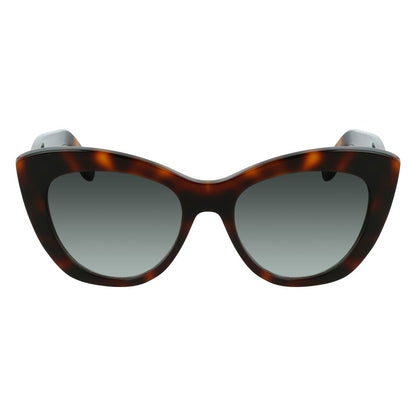 Brown Acetate Sunglasses-Salvatore Ferragamo-LabelTerrace.com