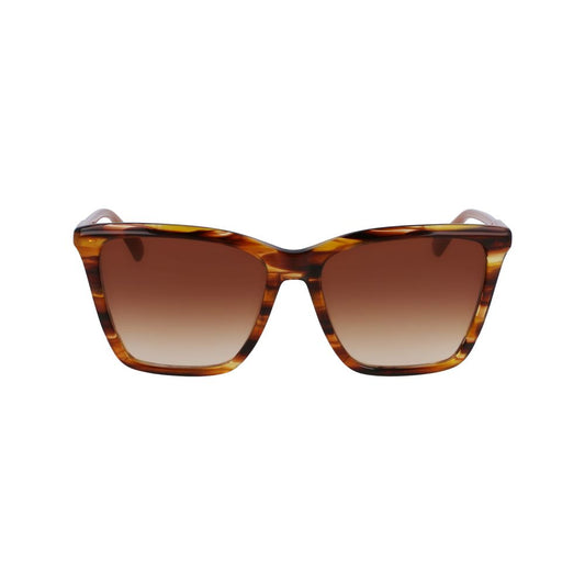 Brown Acetate Sunglasses-Longchamp-LabelTerrace.com