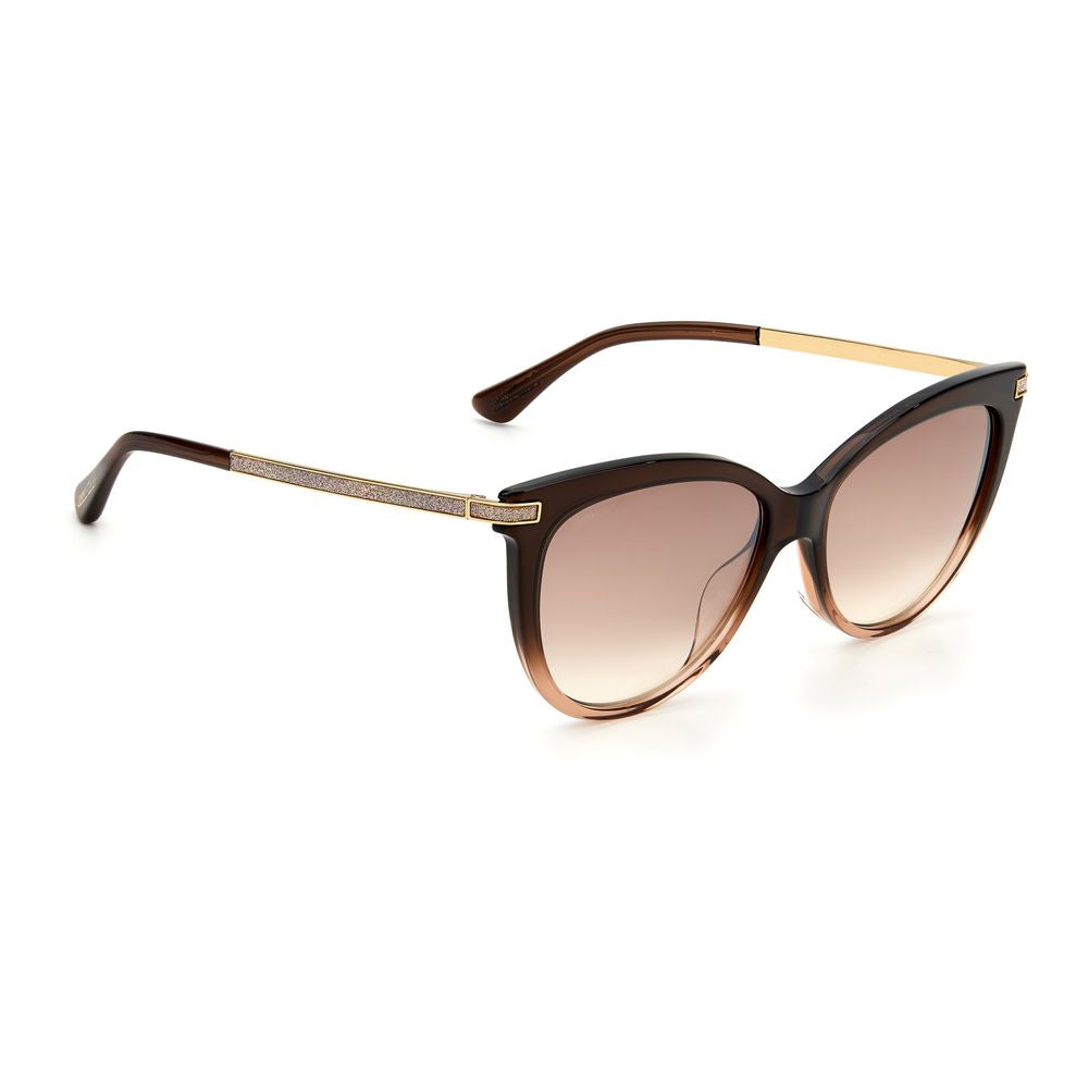 Brown Acetate Sunglasses-Jimmy Choo-LabelTerrace.com
