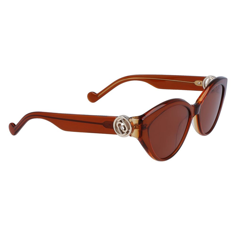 Brown Acetate Sunglasses-Liu Jo-LabelTerrace.com
