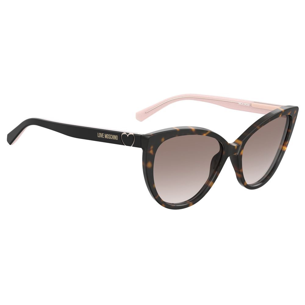 Brown Acetate Sunglasses-Love Moschino-LabelTerrace.com
