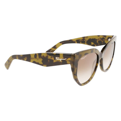 Brown Acetate Sunglasses-Ferragamo-LabelTerrace.com