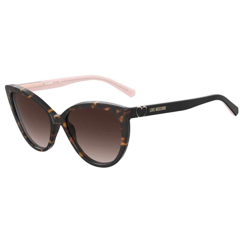 Brown Acetate Sunglasses-Love Moschino-LabelTerrace.com