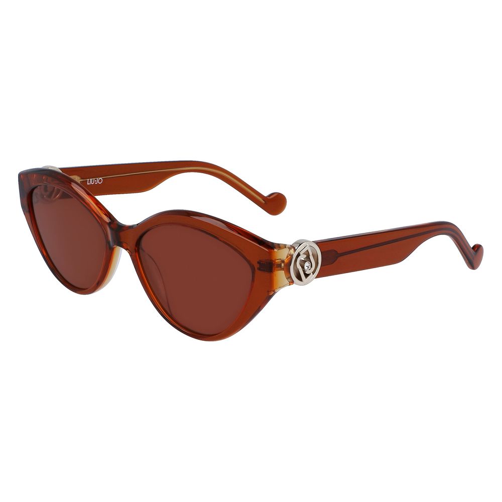 Brown Acetate Sunglasses-Liu Jo-LabelTerrace.com
