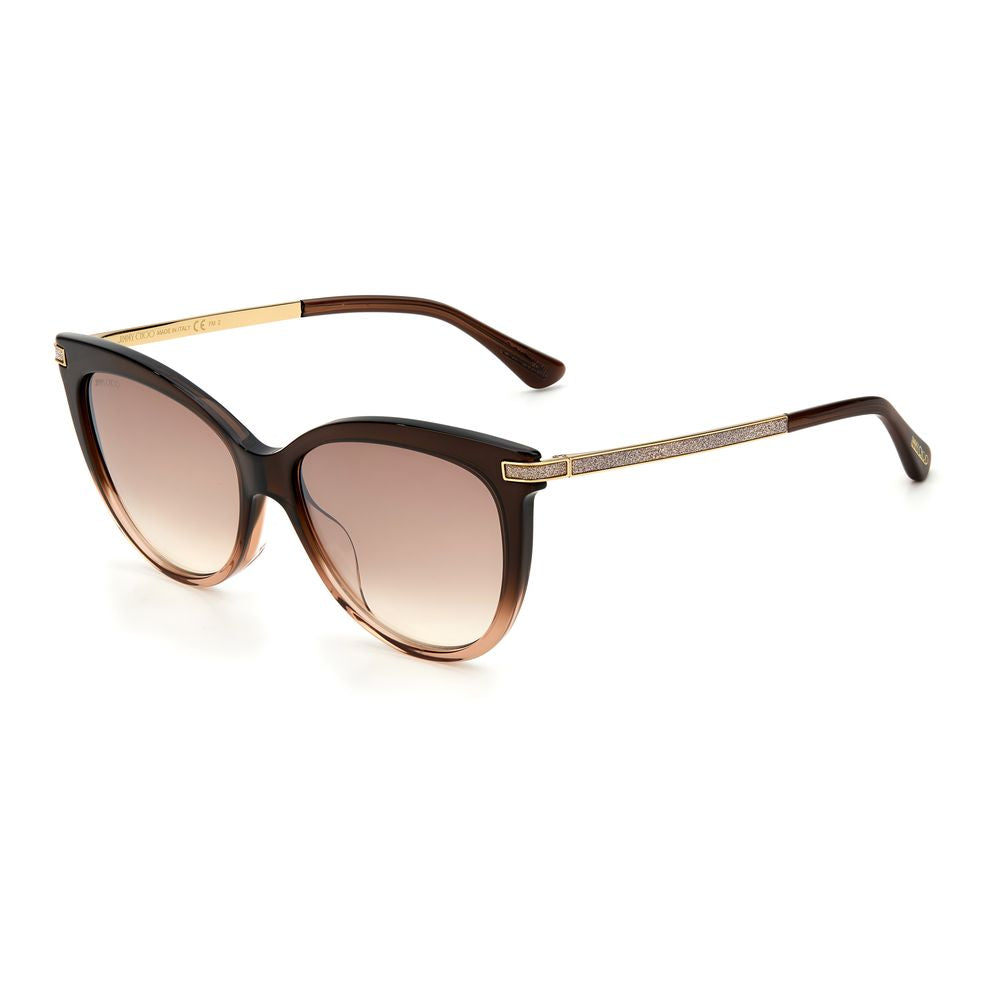 Brown Acetate Sunglasses-Jimmy Choo-LabelTerrace.com
