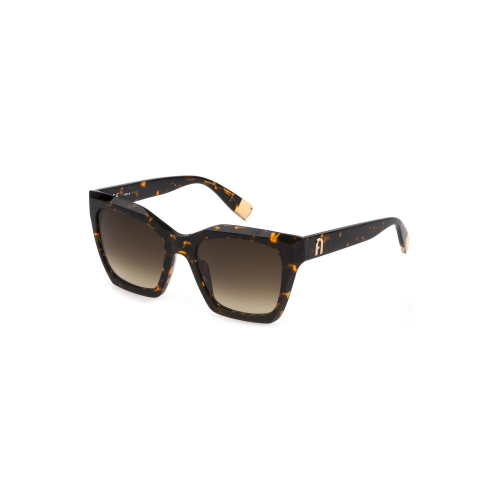 Brown Acetate Women Sunglass-Furla-LabelTerrace.com