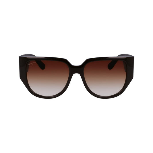 Brown Bio Injected Sunglasses-Ferragamo-LabelTerrace.com