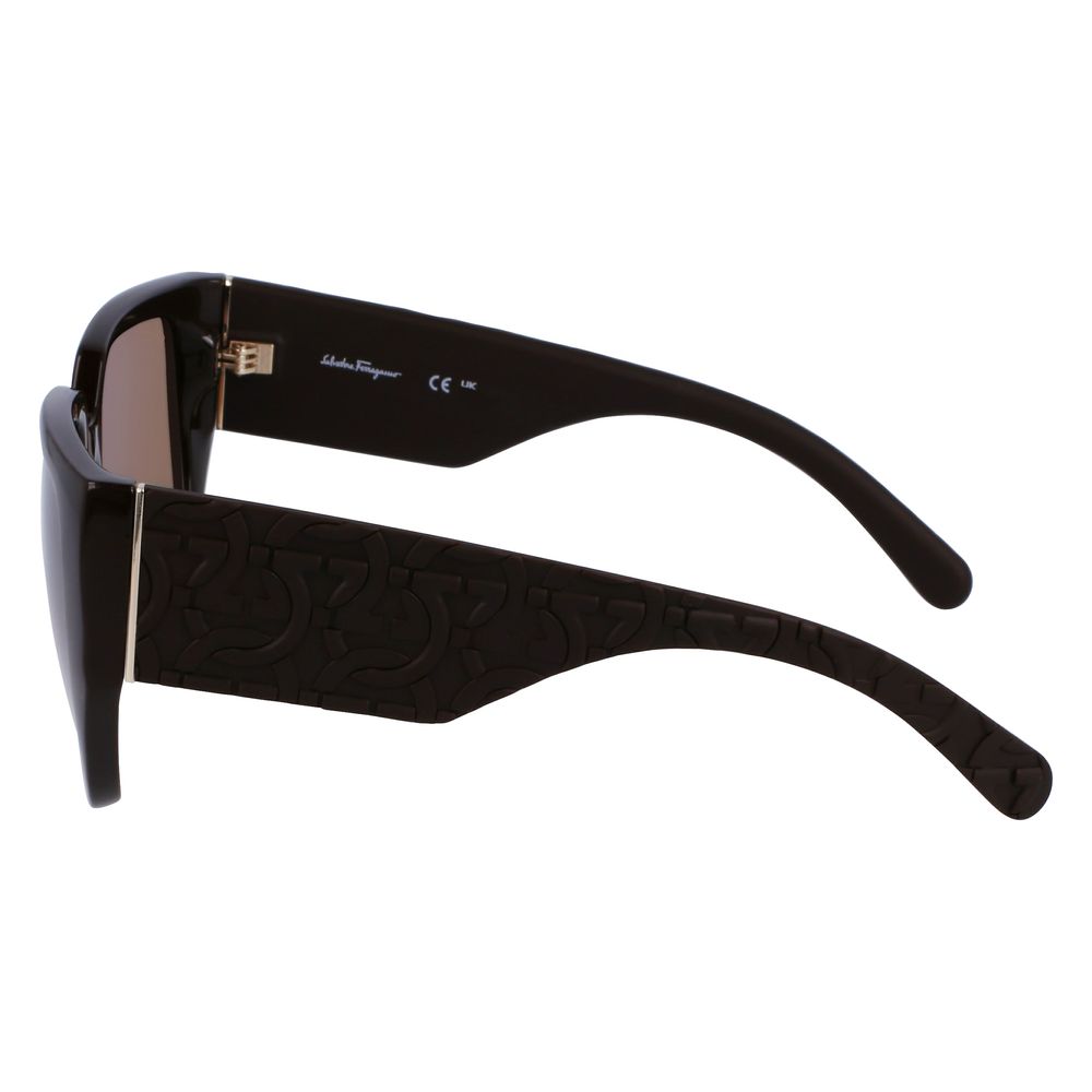 Brown Bio Injected Sunglasses-Ferragamo-LabelTerrace.com